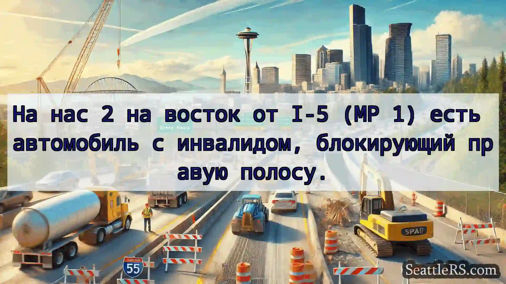Транспортные новости Сиэтла На нас 2 на восток от I-5 (MP 1)