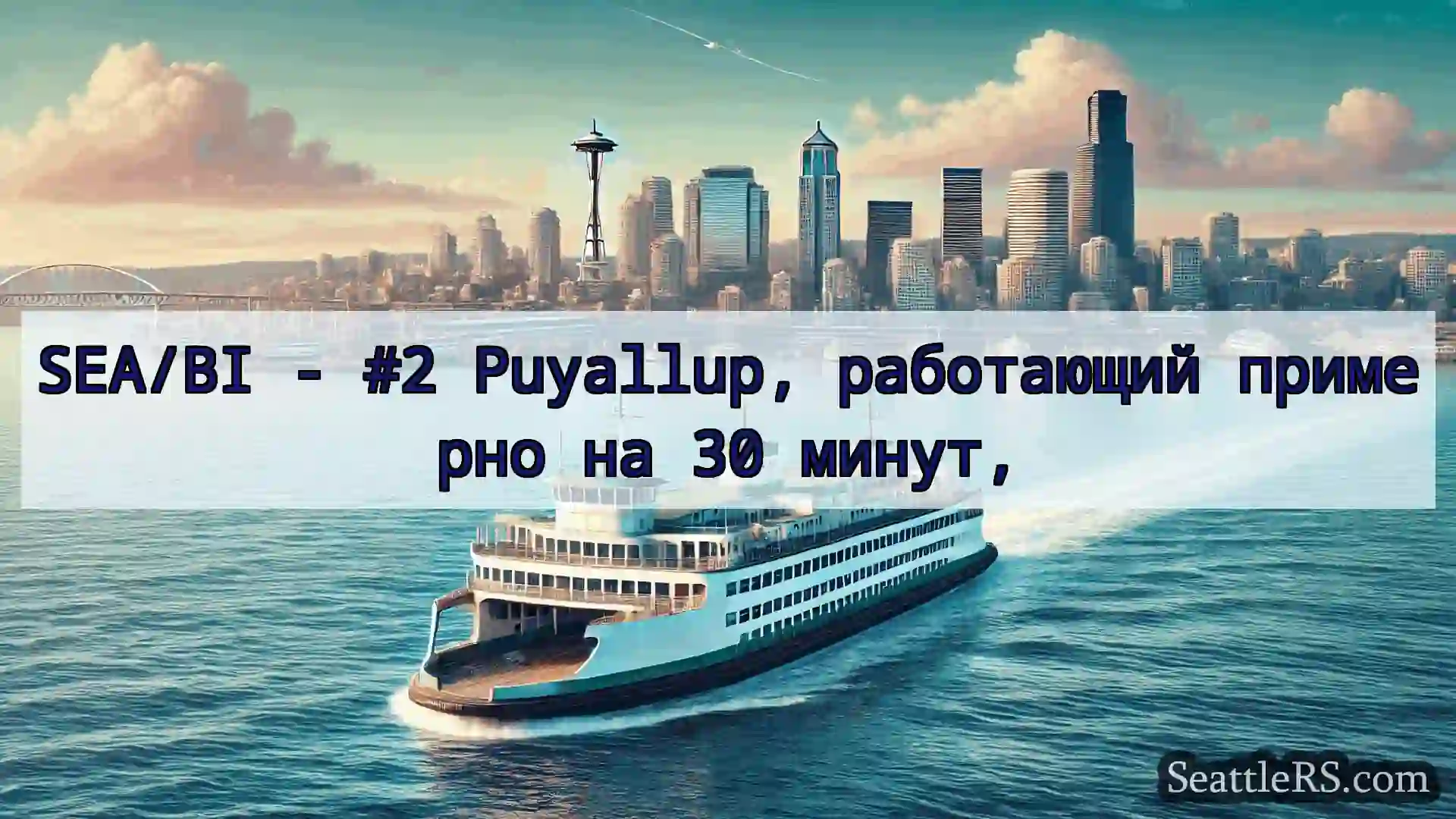 Сиэтл паромные новости SEA/BI - #2 Puyallup, работающий