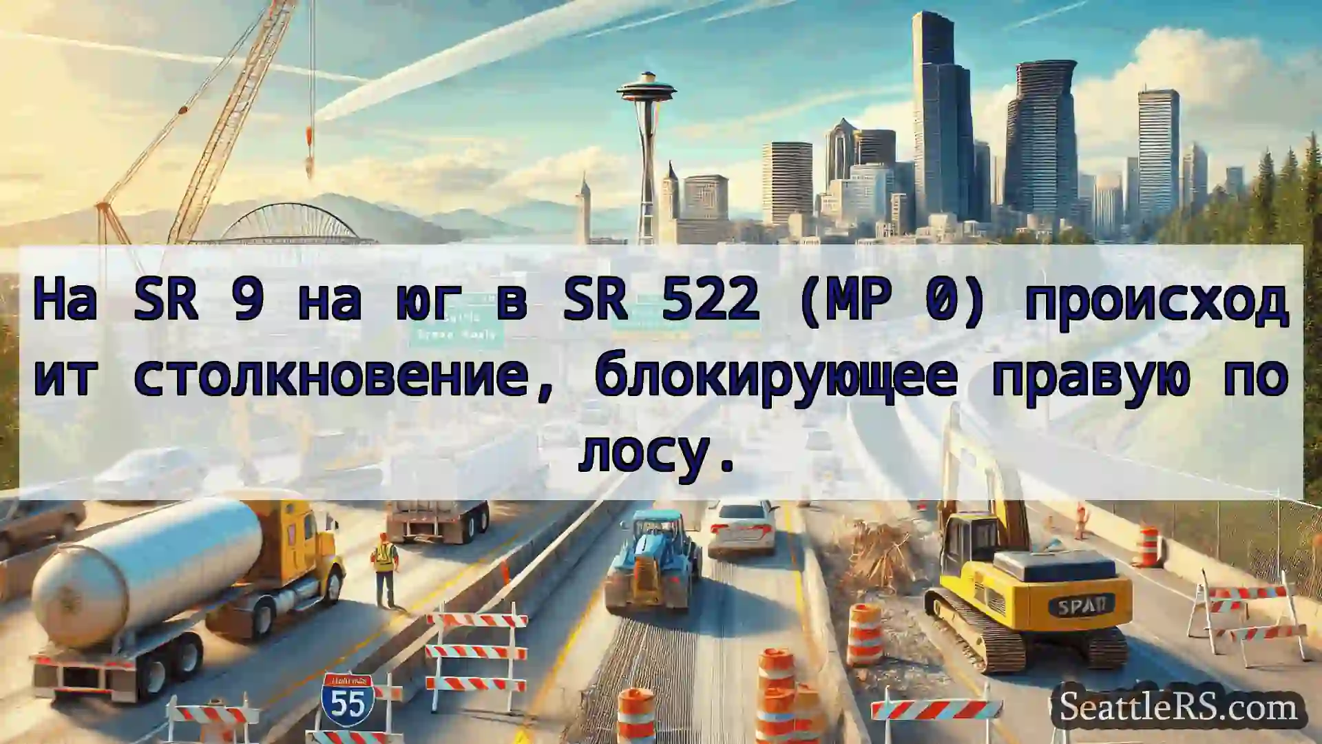 Транспортные новости Сиэтла На SR 9 на юг в SR 522 (MP 0)