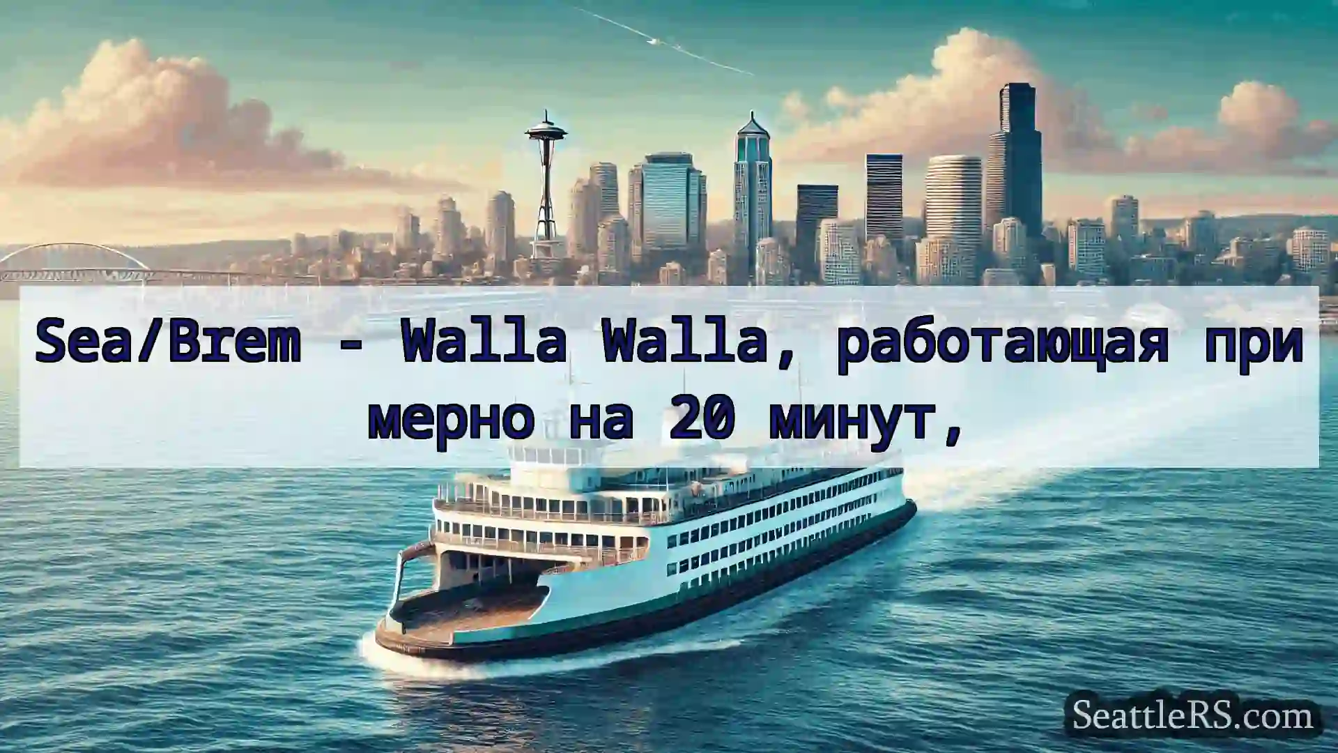 Сиэтл паромные новости Sea/Brem - Walla Walla, работающая