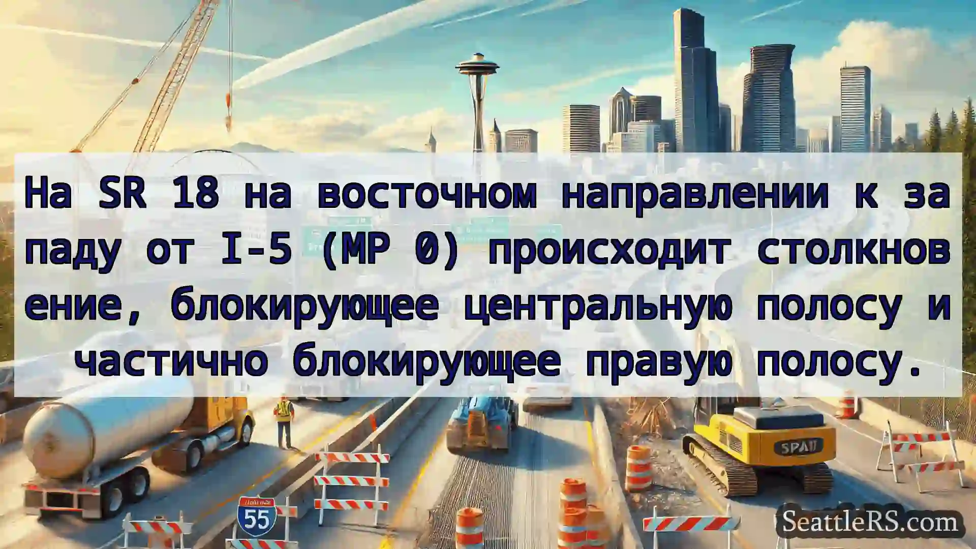 Транспортные новости Сиэтла На SR 18 на восточном направлении