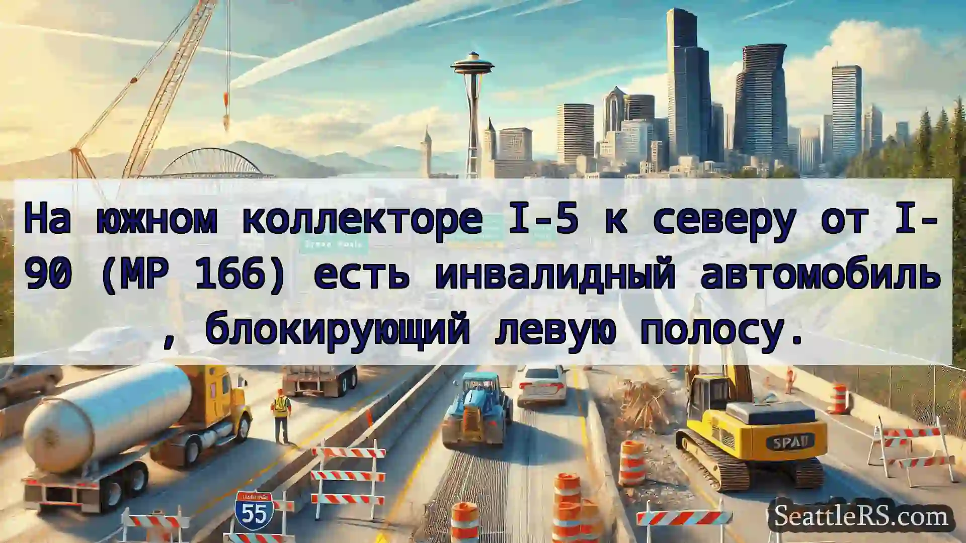 Транспортные новости Сиэтла На южном коллекторе I-5 к северу