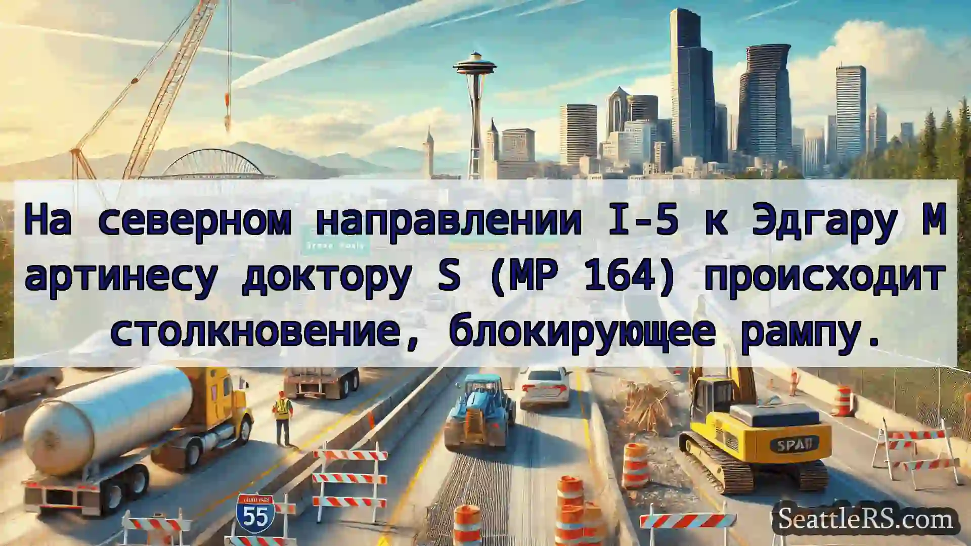 Транспортные новости Сиэтла На северном направлении I-5 к