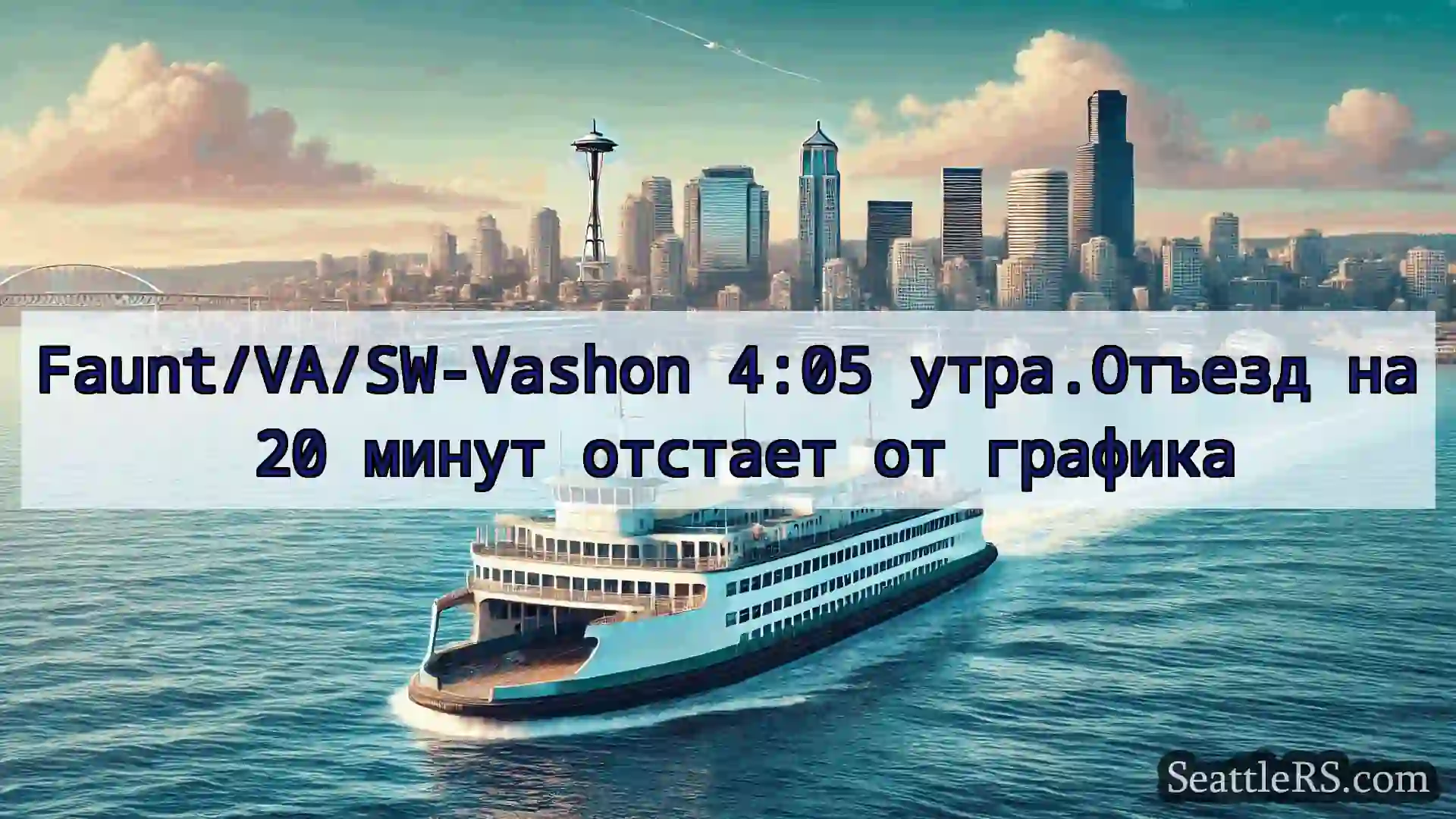 Сиэтл паромные новости Faunt/VA/SW-Vashon 4:05