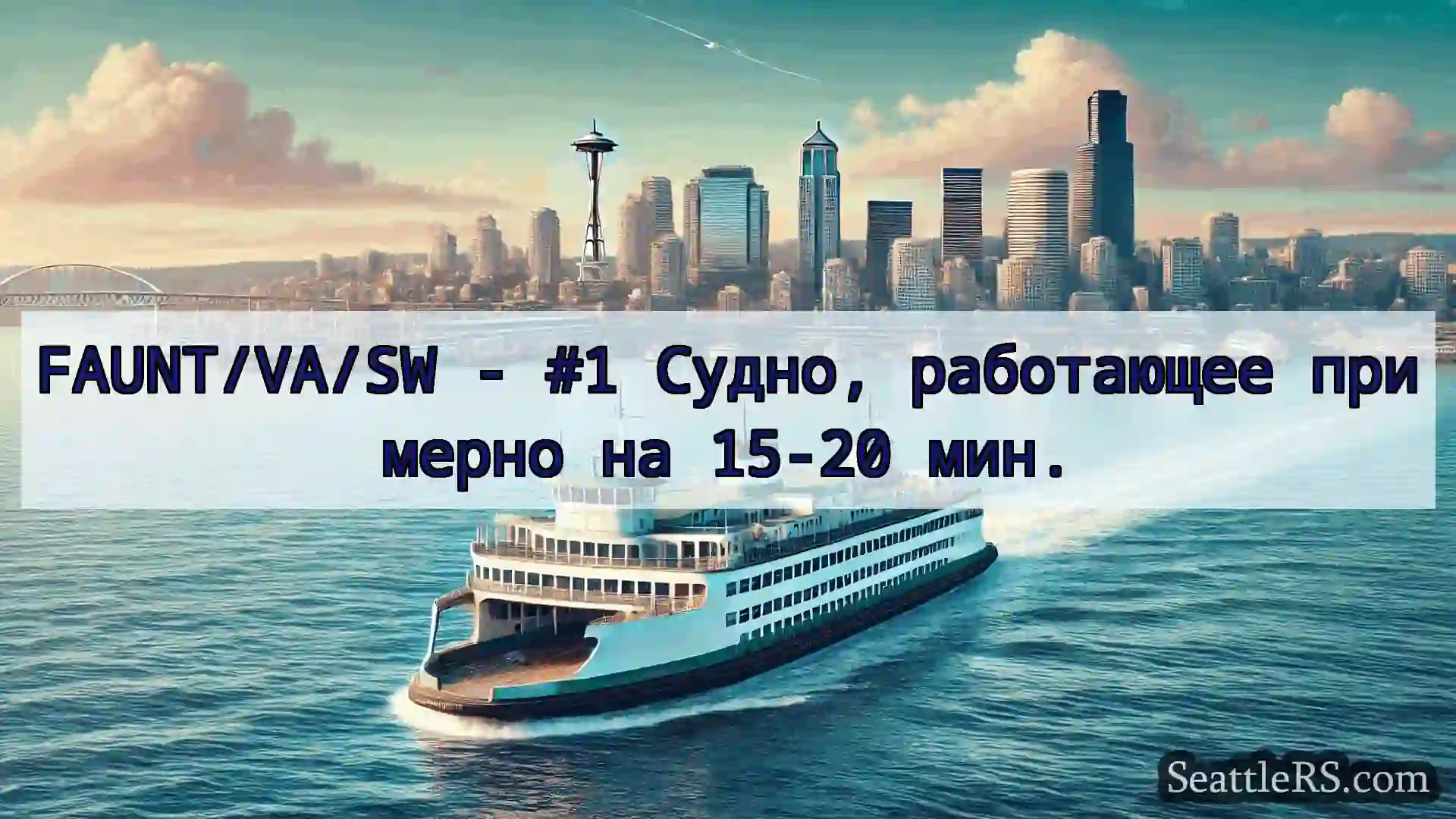 Сиэтл паромные новости FAUNT/VA/SW - #1 Судно, работающее