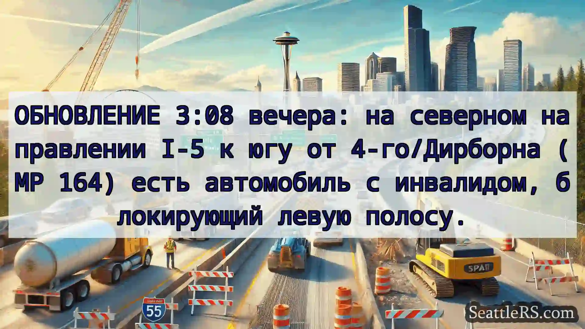 Транспортные новости Сиэтла ОБНОВЛЕНИЕ 3:08 вечера: на