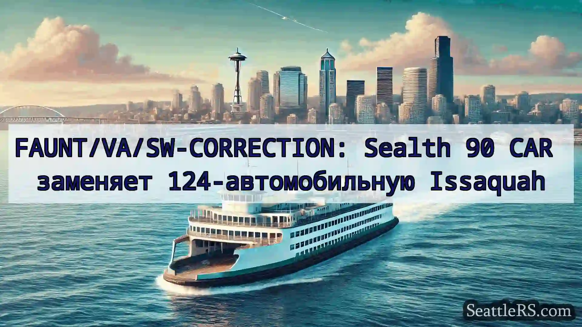 Сиэтл паромные новости FAUNT/VA/SW-CORRECTION: Sealth 90