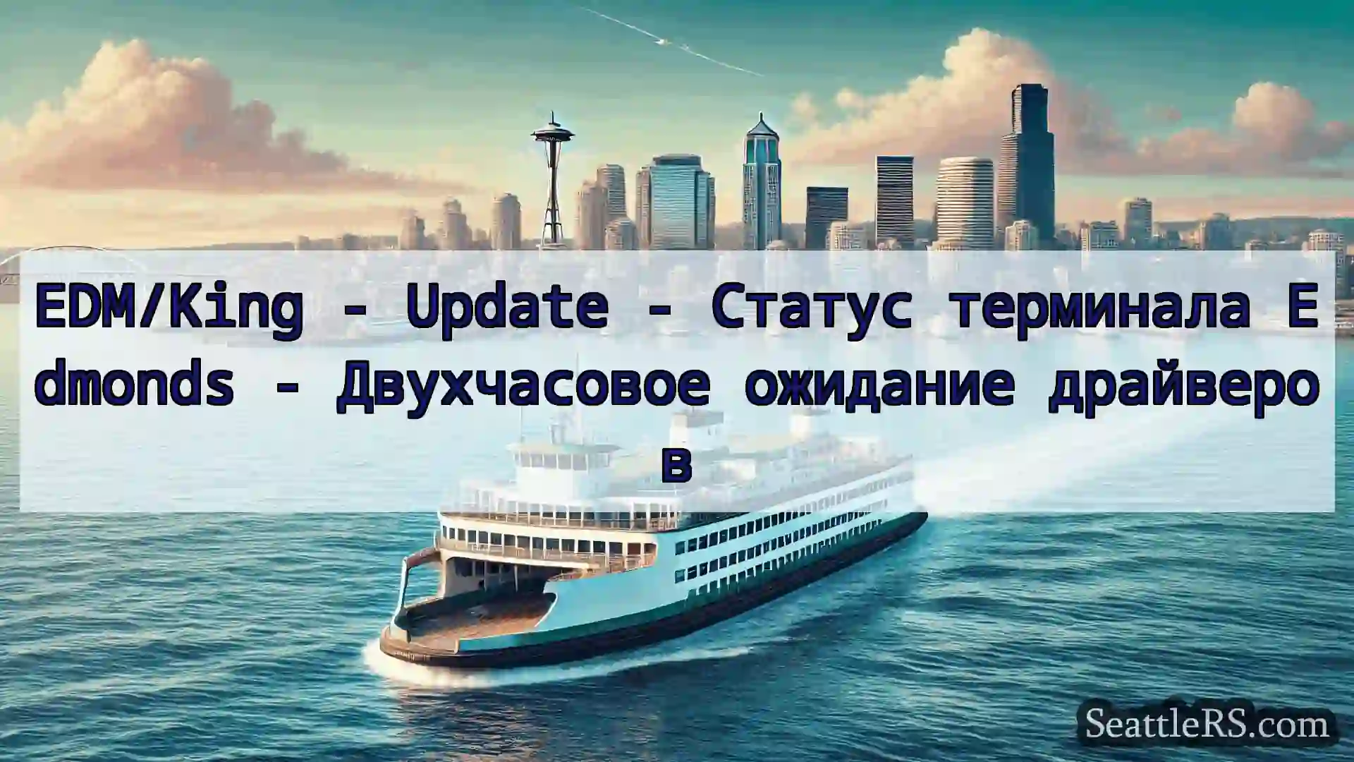 Сиэтл паромные новости EDM/King - Update - Статус