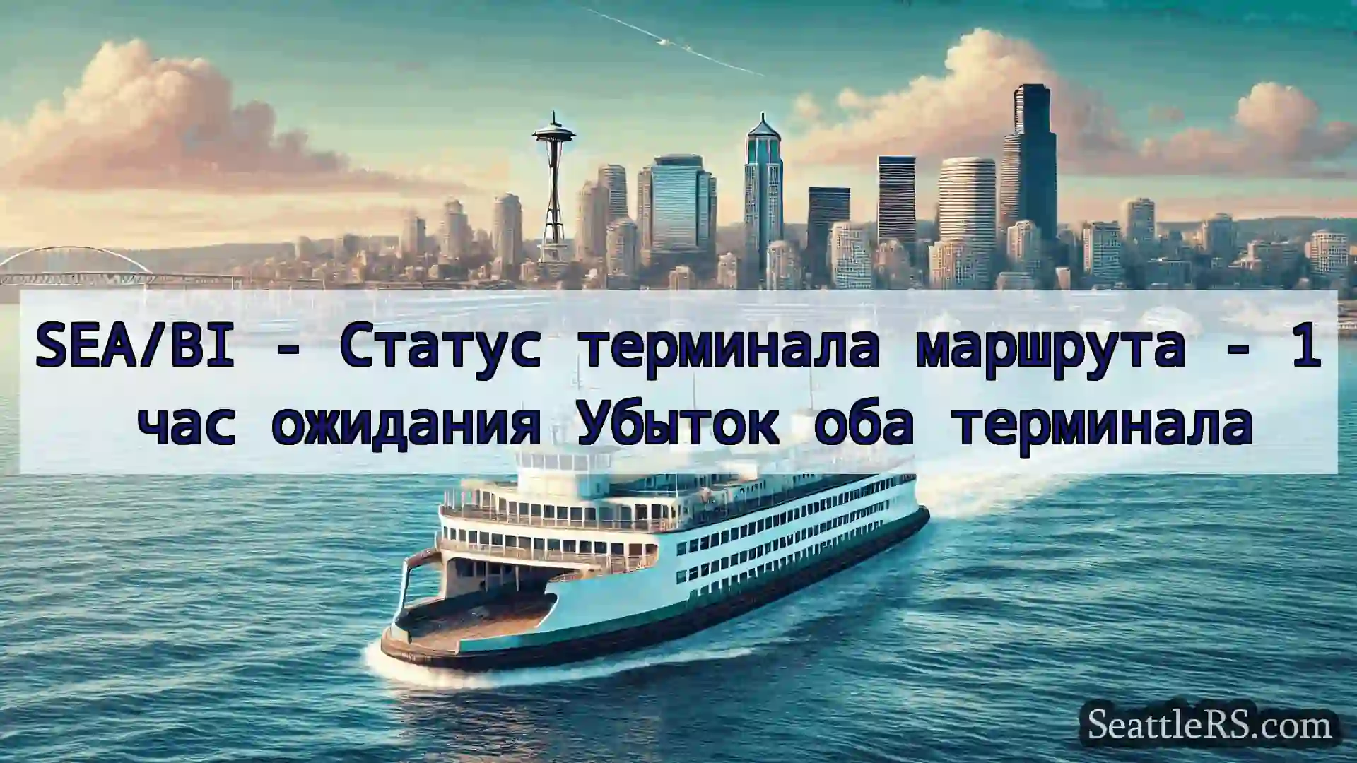 Сиэтл паромные новости SEA/BI - Статус терминала маршрута
