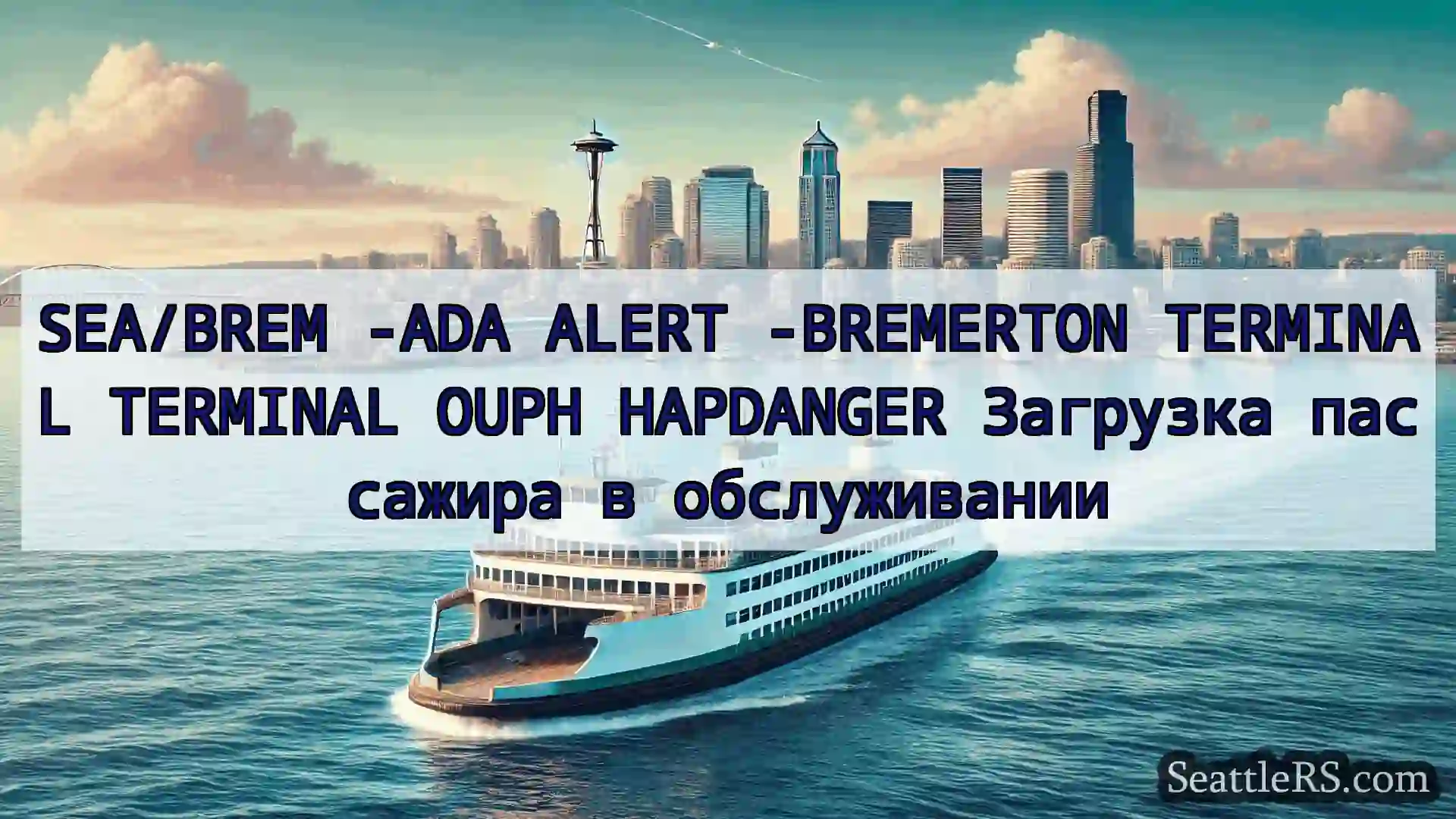 Сиэтл паромные новости SEA/BREM -ADA ALERT -BREMERTON