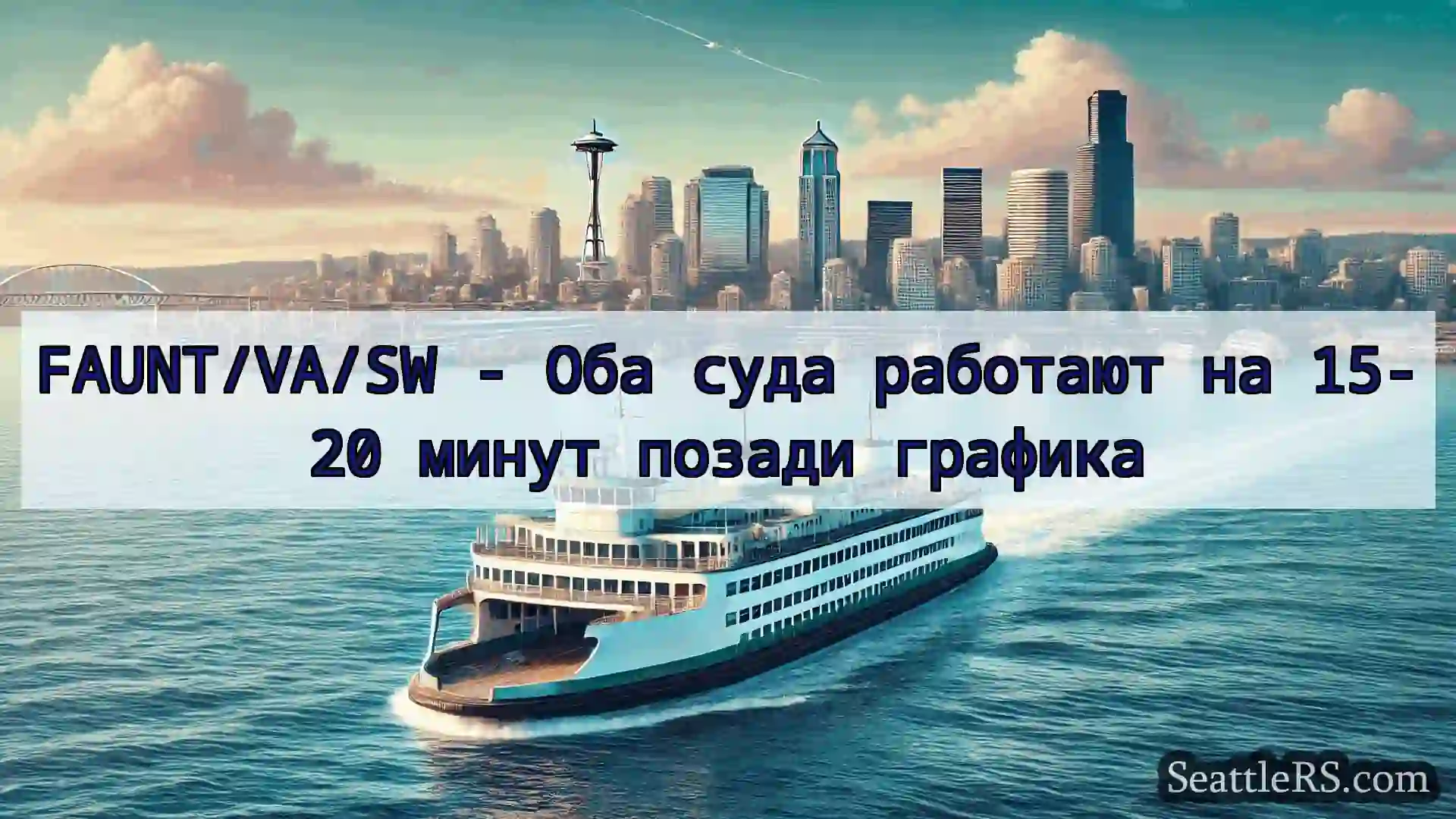 Сиэтл паромные новости FAUNT/VA/SW - Оба суда работают на