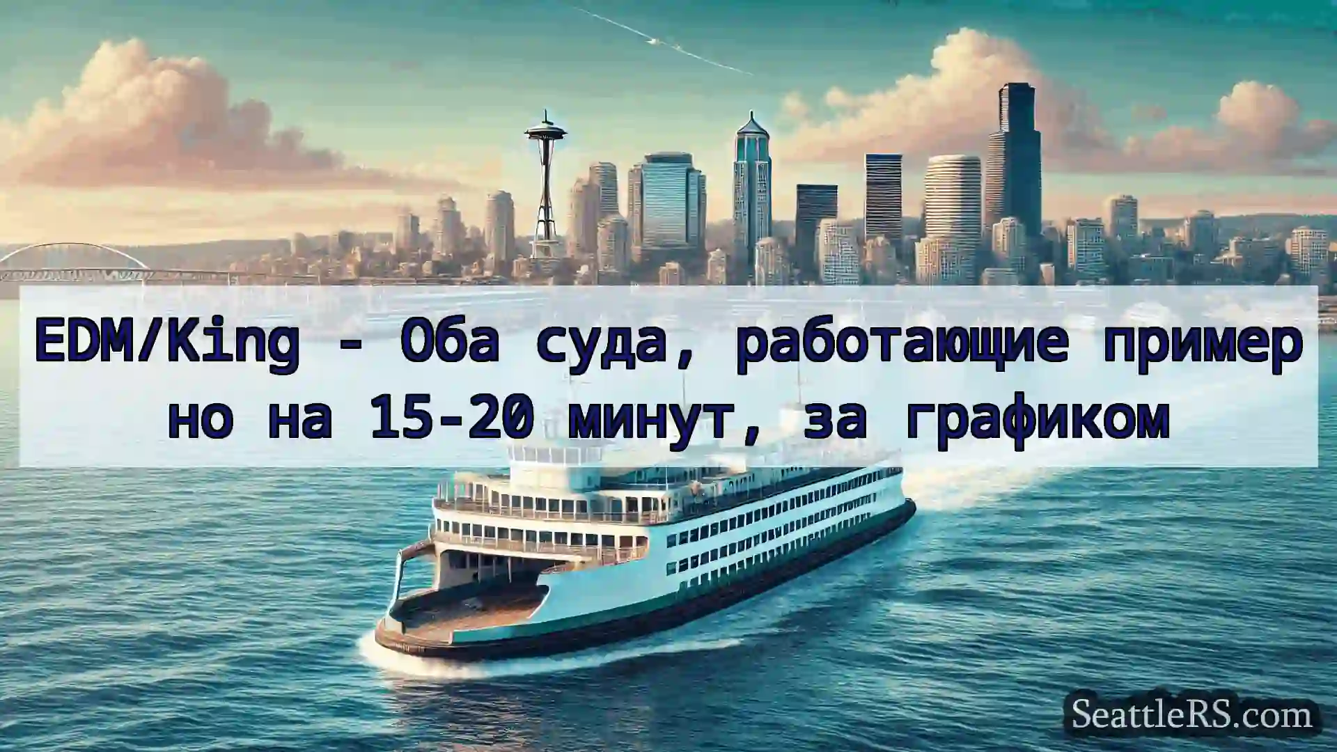 Сиэтл паромные новости EDM/King - Оба суда, работающие