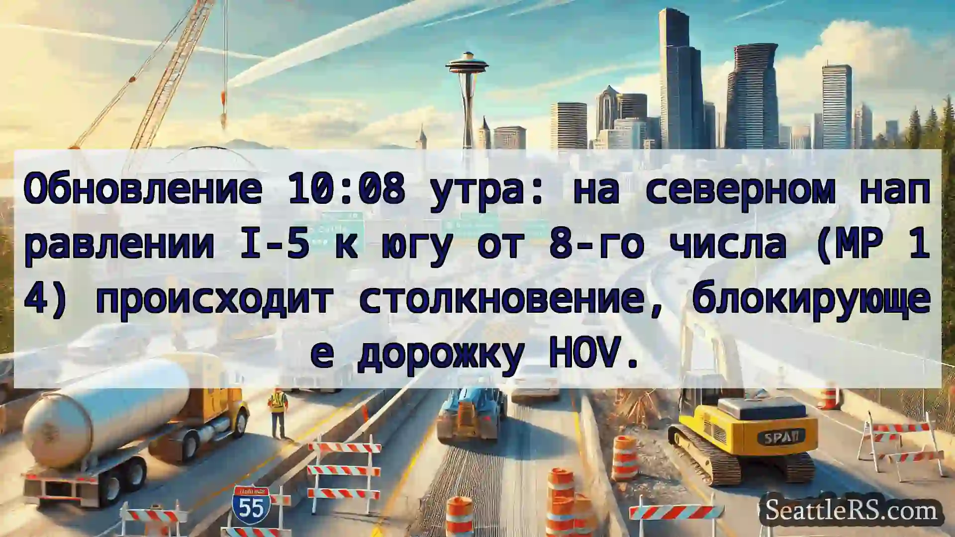 Транспортные новости Сиэтла Обновление 10:08 утра: на северном