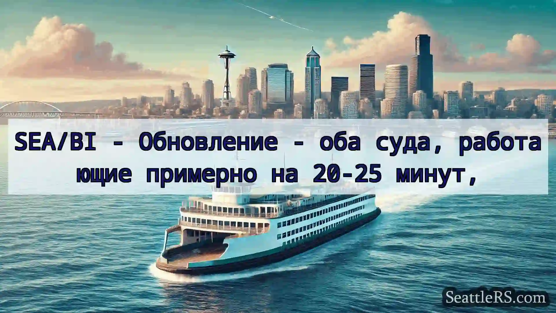 Сиэтл паромные новости SEA/BI - Обновление - оба суда,