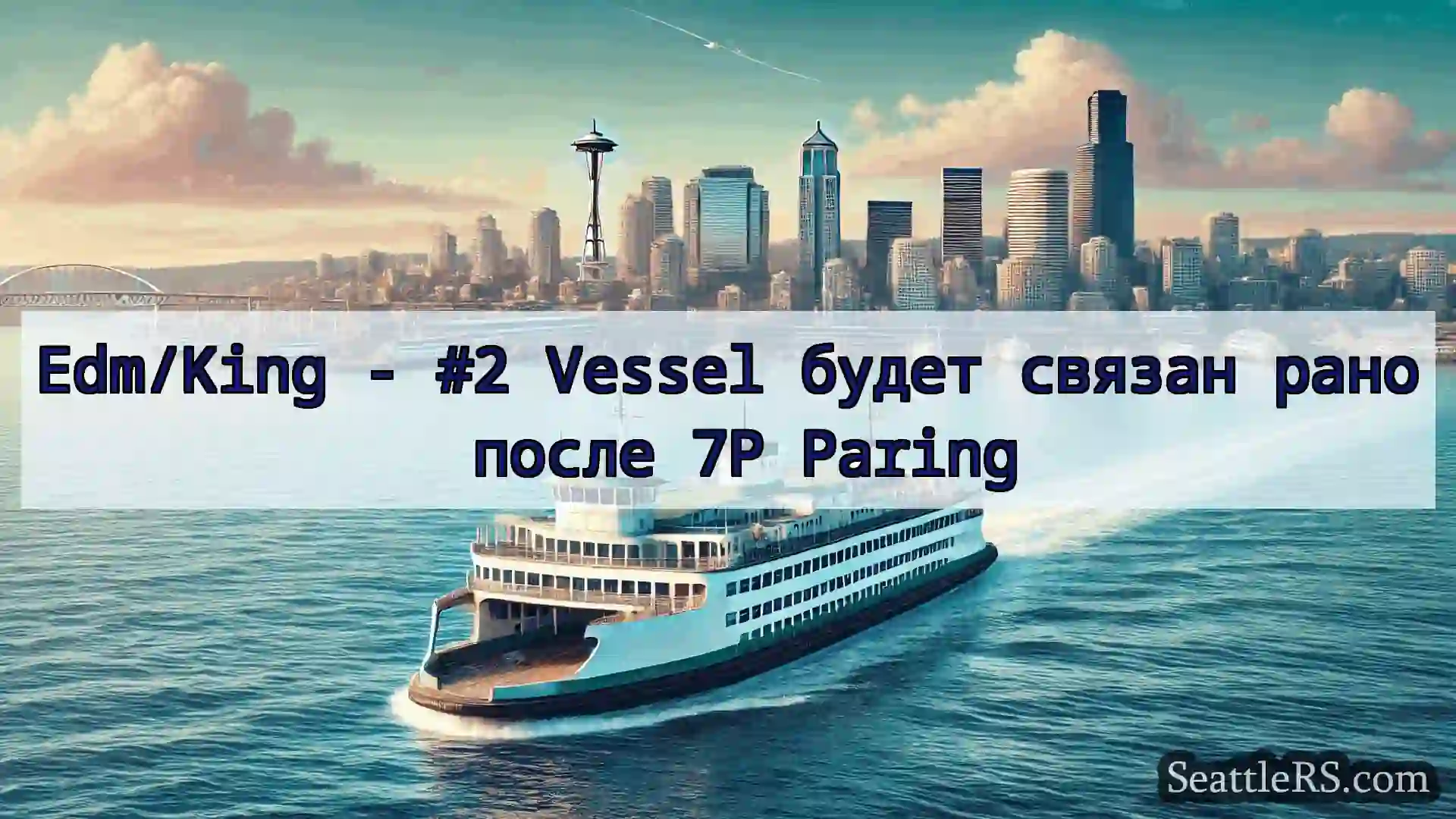 Сиэтл паромные новости Edm/King - #2 Vessel будет связан