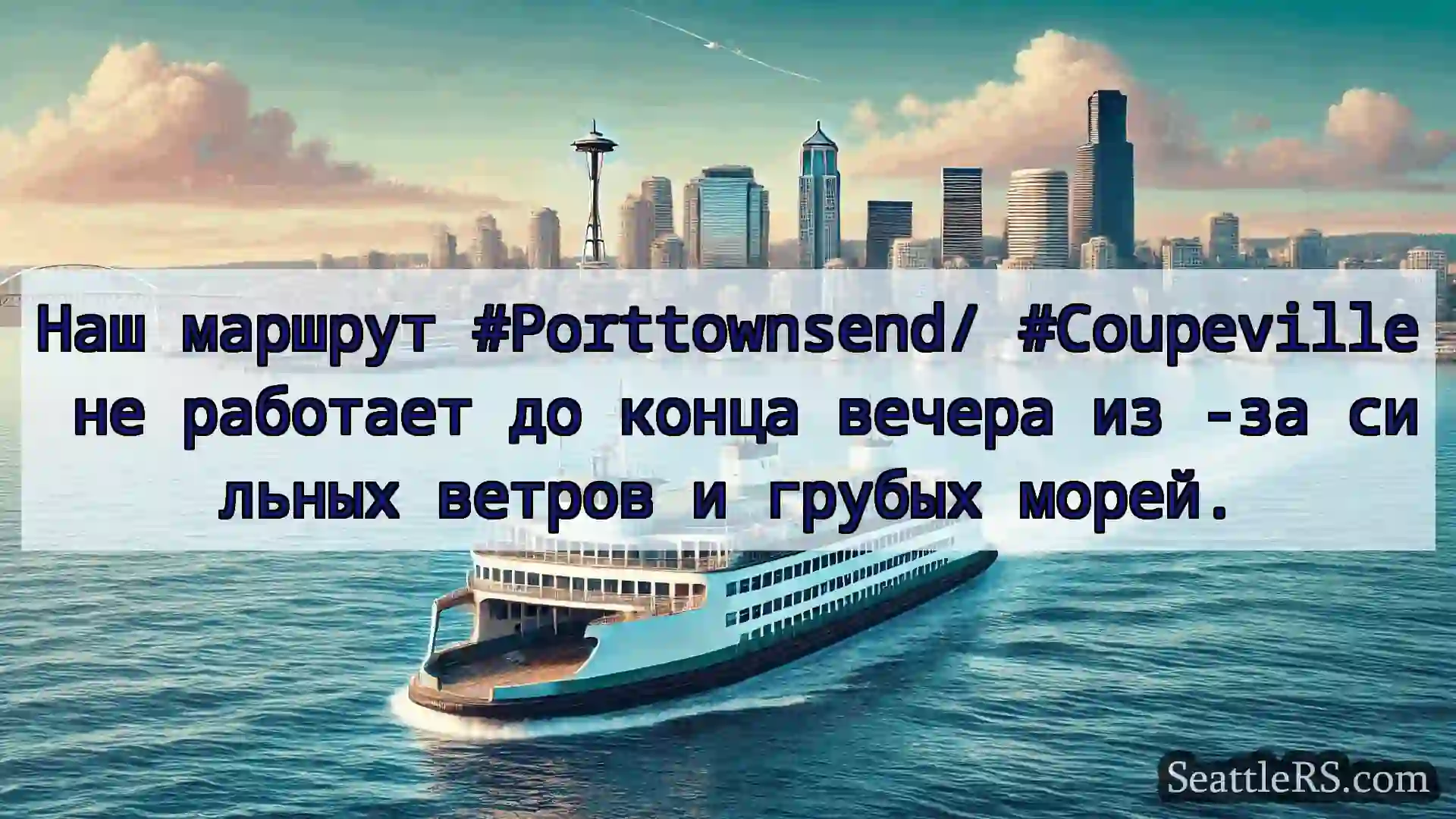 Сиэтл паромные новости Наш маршрут #Porttownsend/
