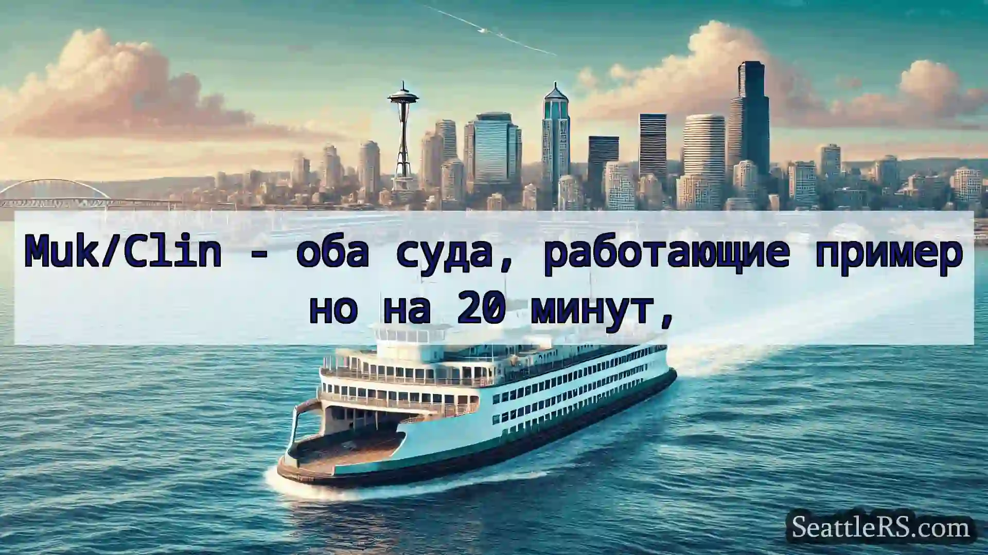 Сиэтл паромные новости Muk/Clin - оба суда, работающие