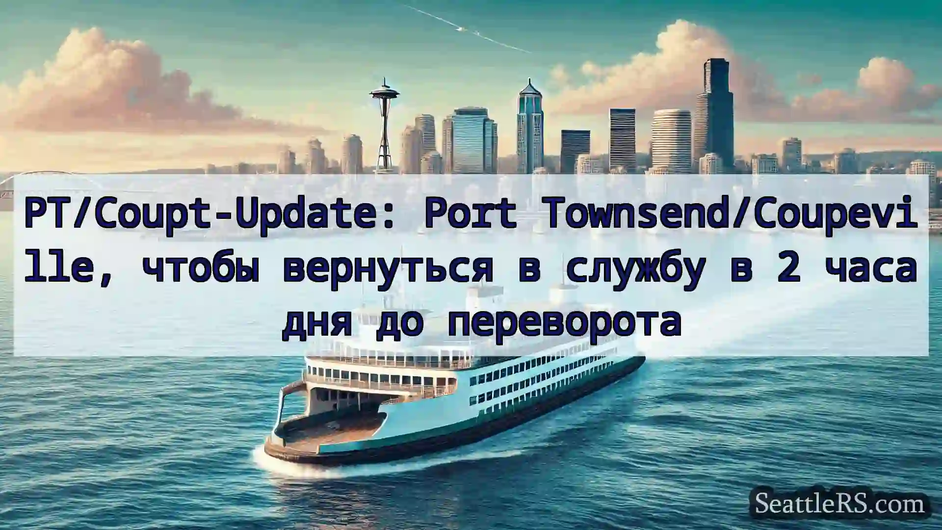 Сиэтл паромные новости PT/Coupt-Update: Port