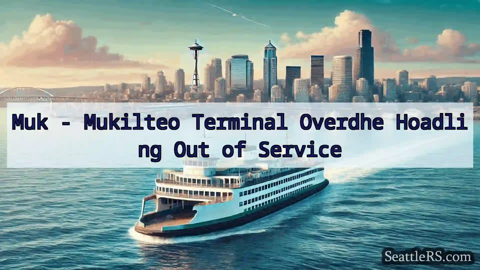 Сиэтл паромные новости Muk - Mukilteo Terminal Overdhe