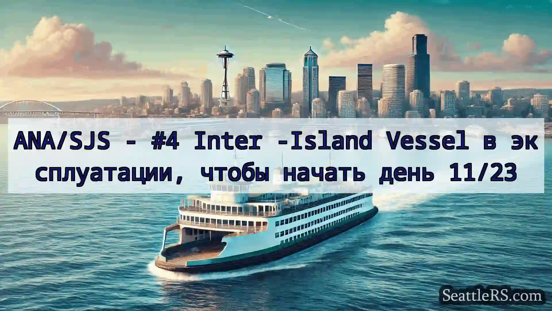 Сиэтл паромные новости ANA/SJS - #4 Inter -Island Vessel