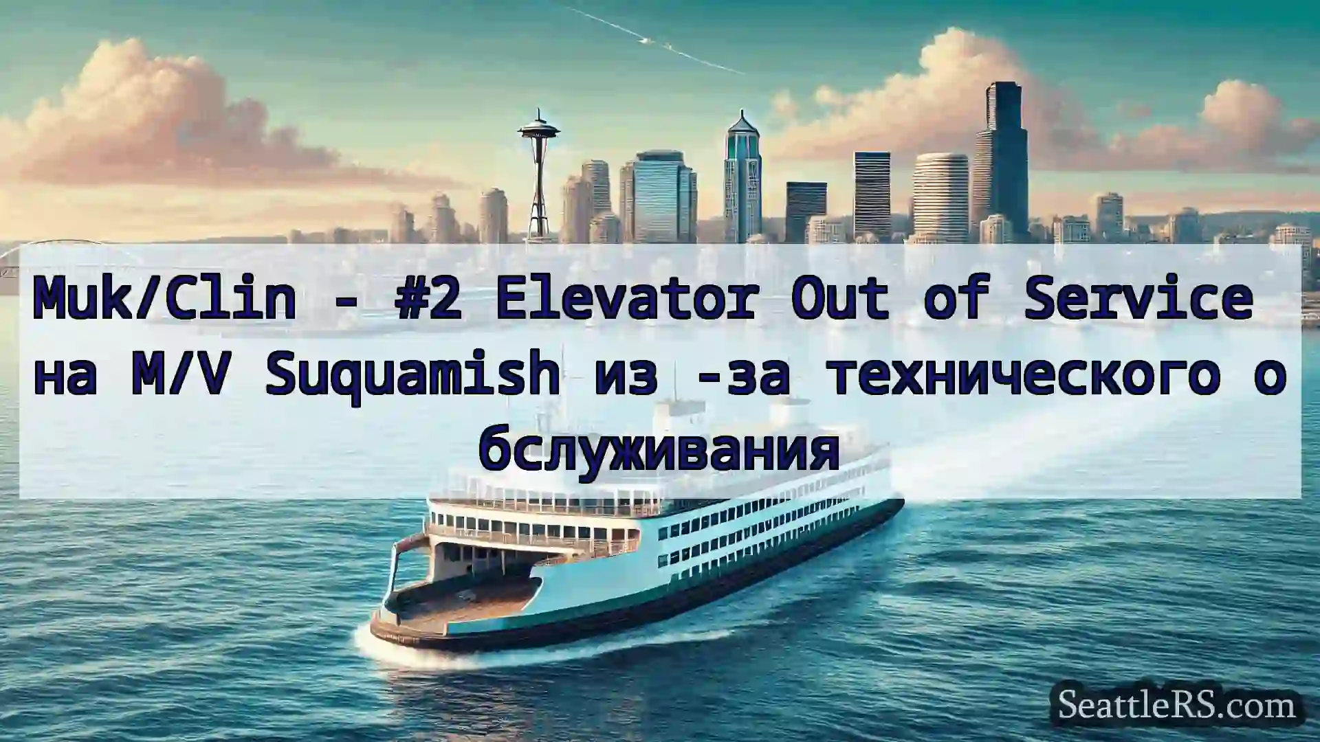 Сиэтл паромные новости Muk/Clin - #2 Elevator Out of