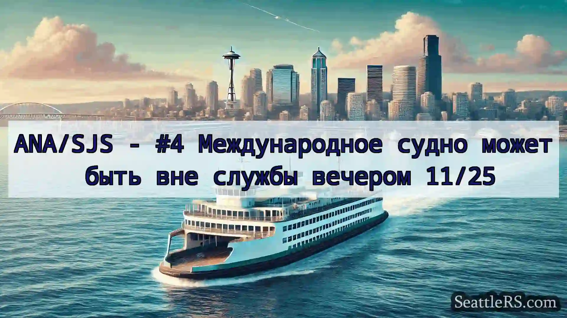 Сиэтл паромные новости ANA/SJS - #4 Международное судно