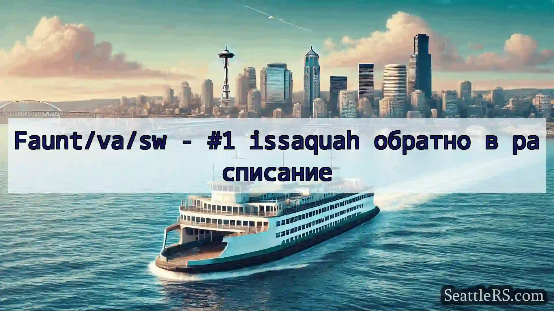 Сиэтл паромные новости Faunt/va/sw - #1 issaquah обратно