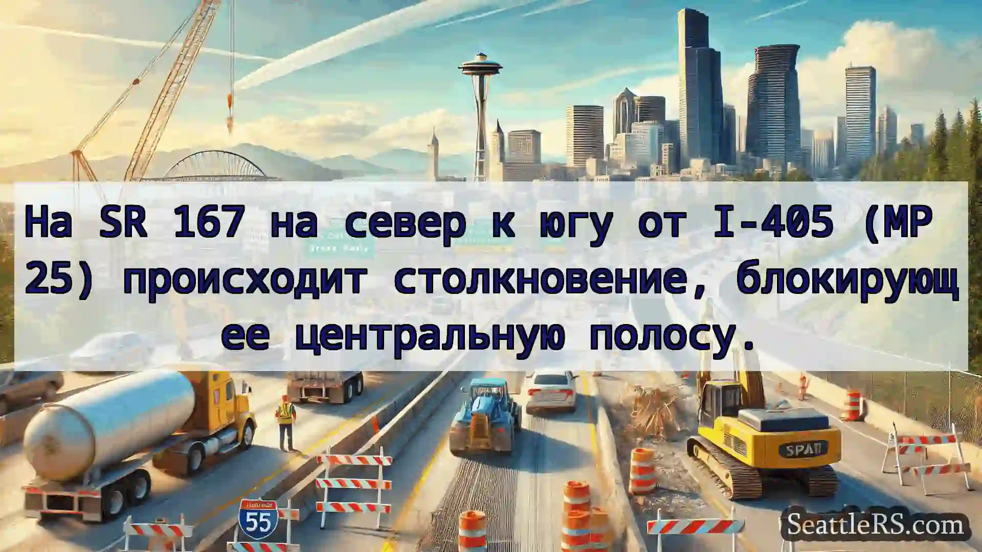 Транспортные новости Сиэтла На SR 167 на север к югу от I-405