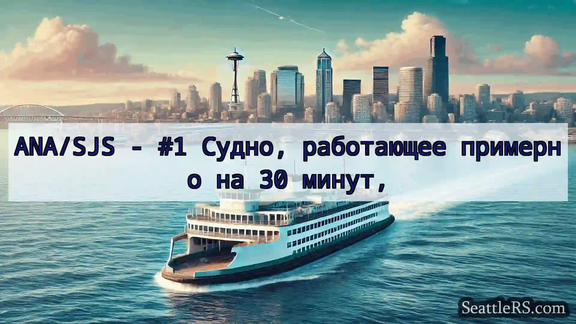Сиэтл паромные новости ANA/SJS - #1 Судно, работающее