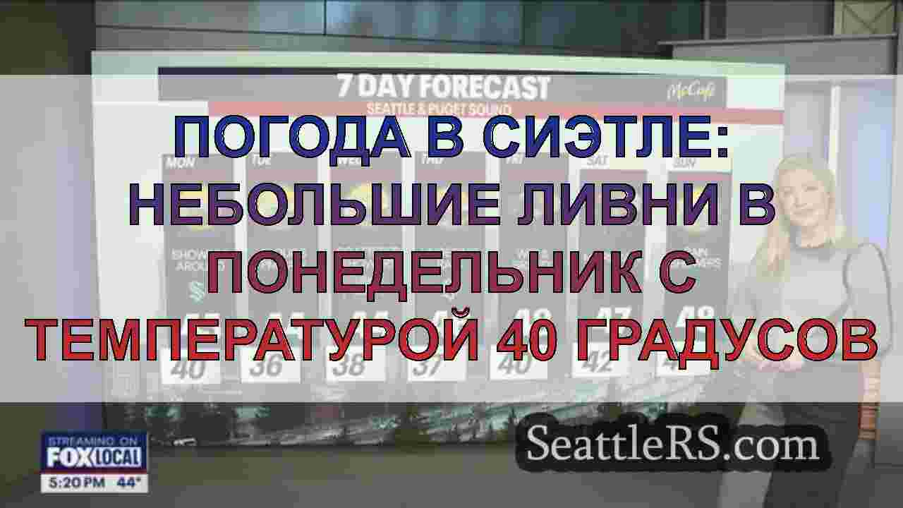 Погода в Сиэтле: Небольшие ливни в