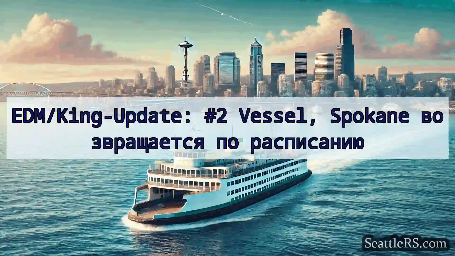 Сиэтл паромные новости EDM/King-Update: #2 Vessel,