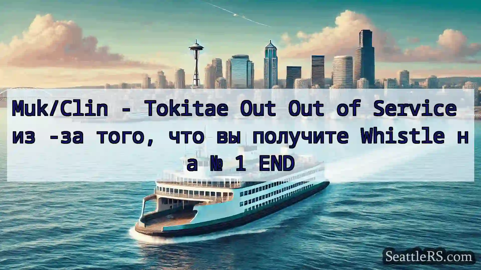 Сиэтл паромные новости Muk/Clin - Tokitae Out Out of