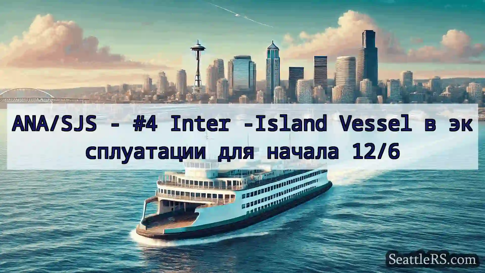 Сиэтл паромные новости ANA/SJS - #4 Inter -Island Vessel