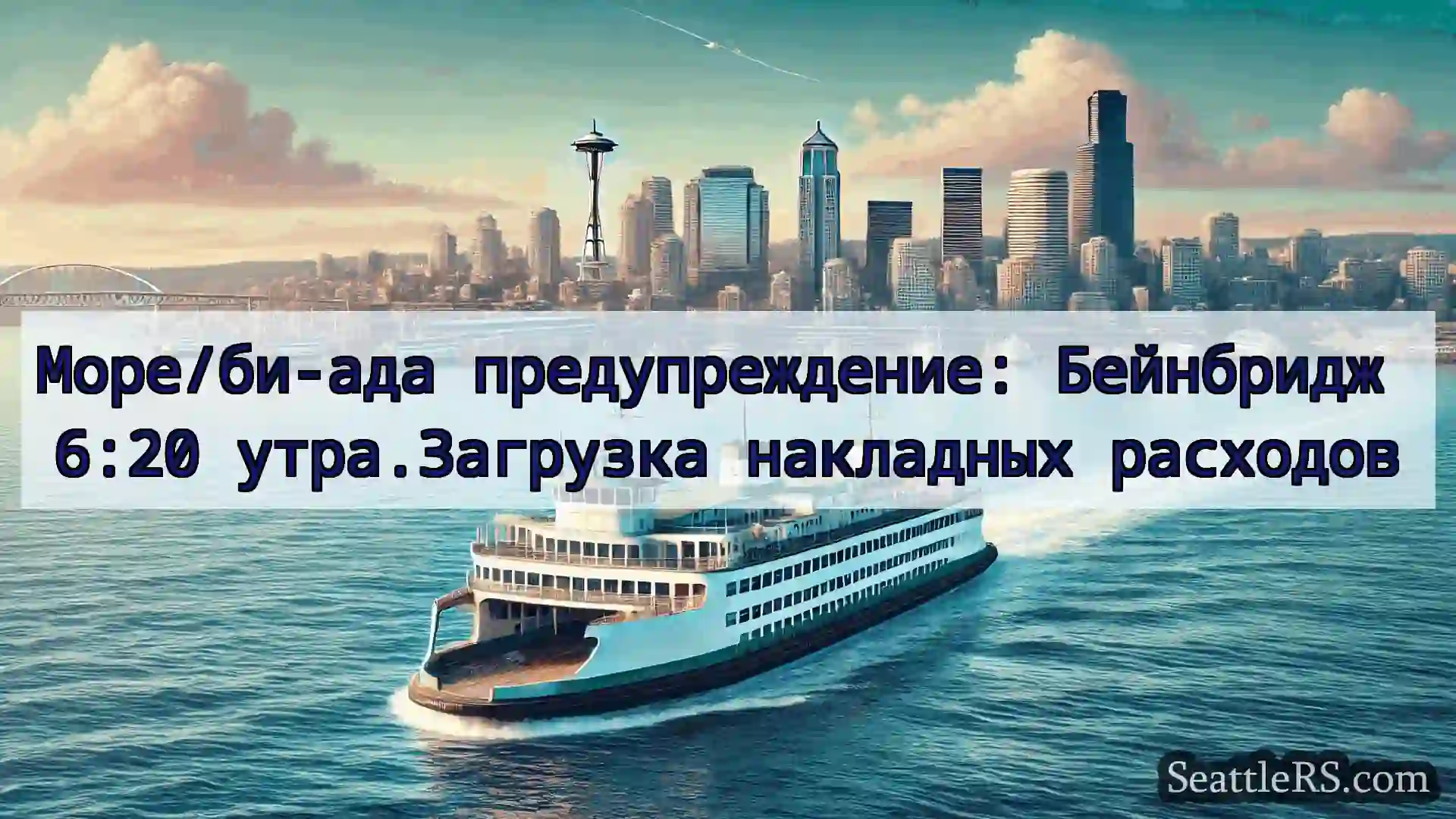 Сиэтл паромные новости Море/би-ада предупреждение:
