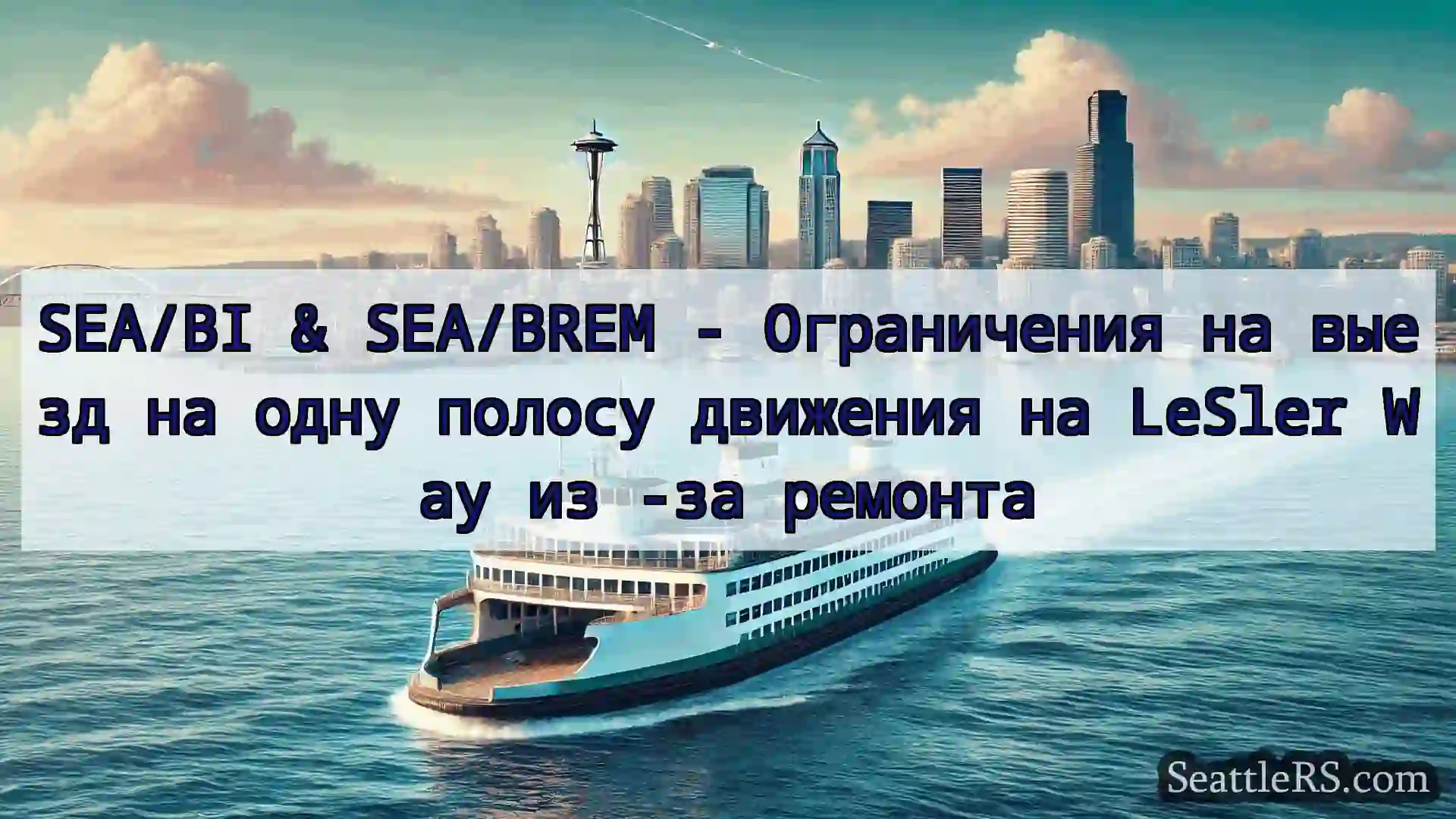 Сиэтл паромные новости SEA/BI & SEA/BREM - Ограничения на