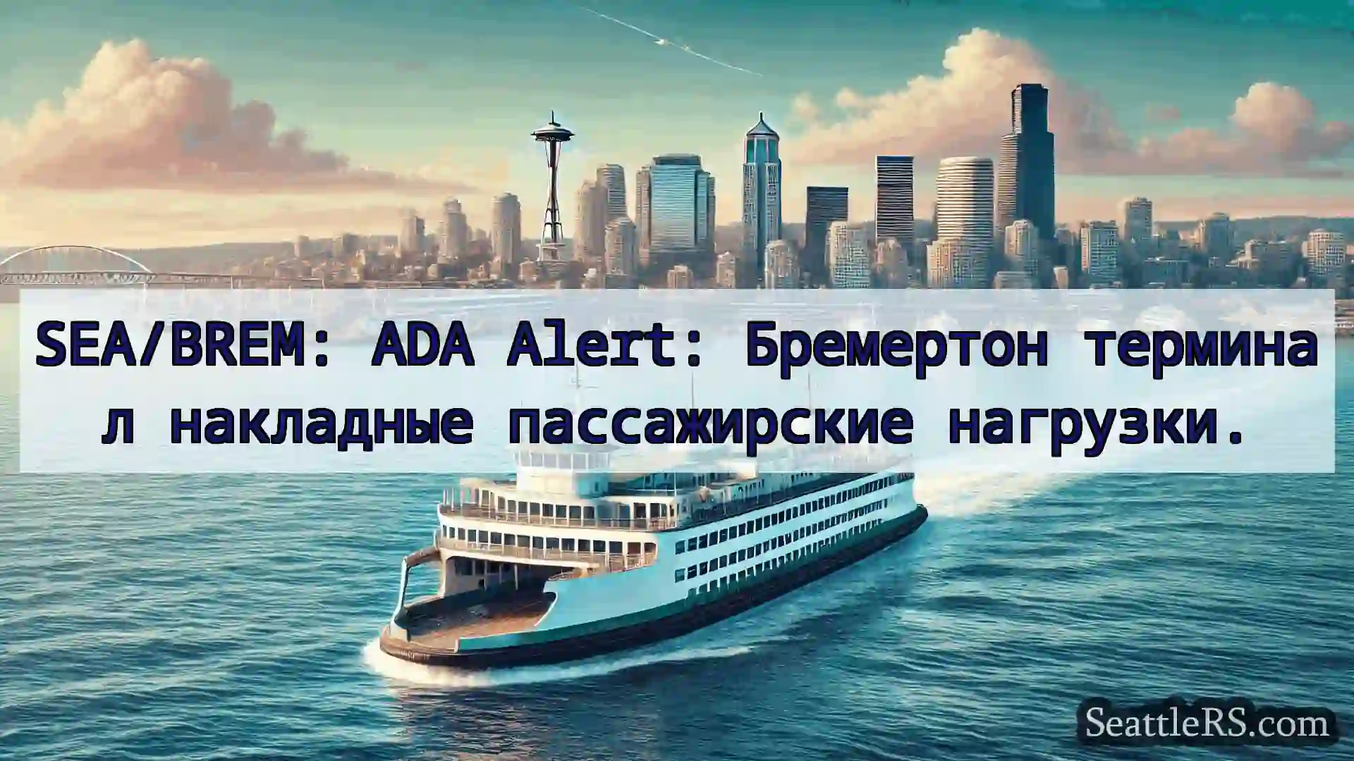 Сиэтл паромные новости SEA/BREM: ADA Alert: Бремертон