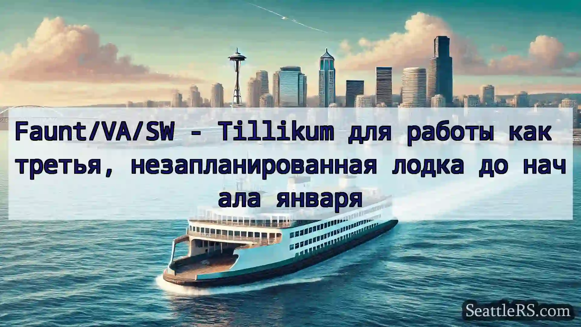 Сиэтл паромные новости Faunt/VA/SW - Tillikum для работы