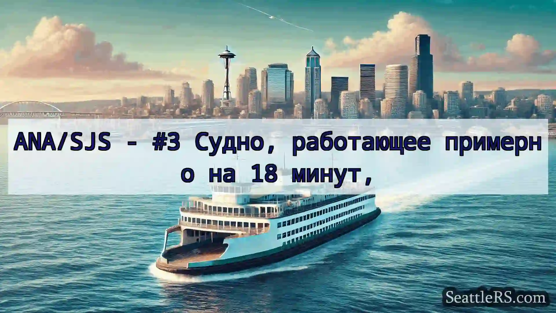 Сиэтл паромные новости ANA/SJS - #3 Судно, работающее