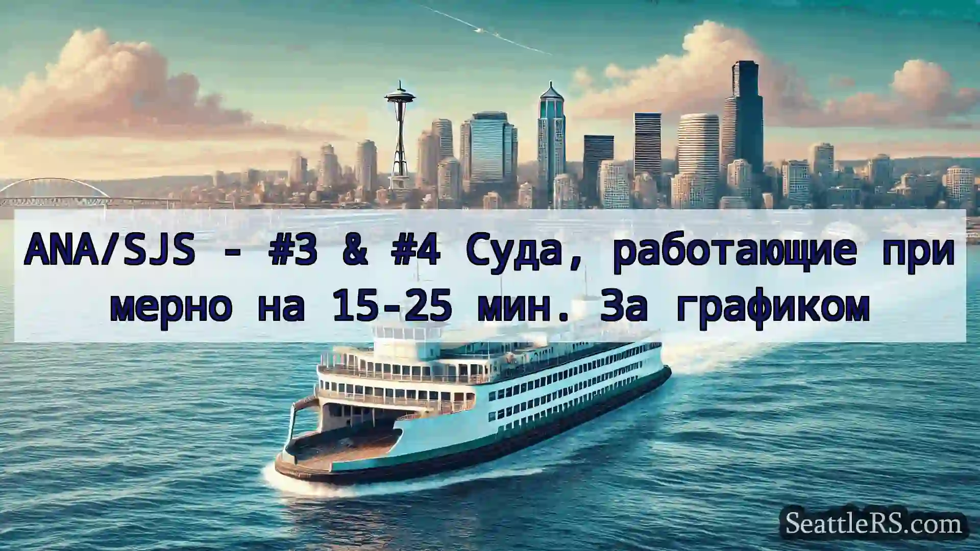 Сиэтл паромные новости ANA/SJS - #3 & #4 Суда, работающие