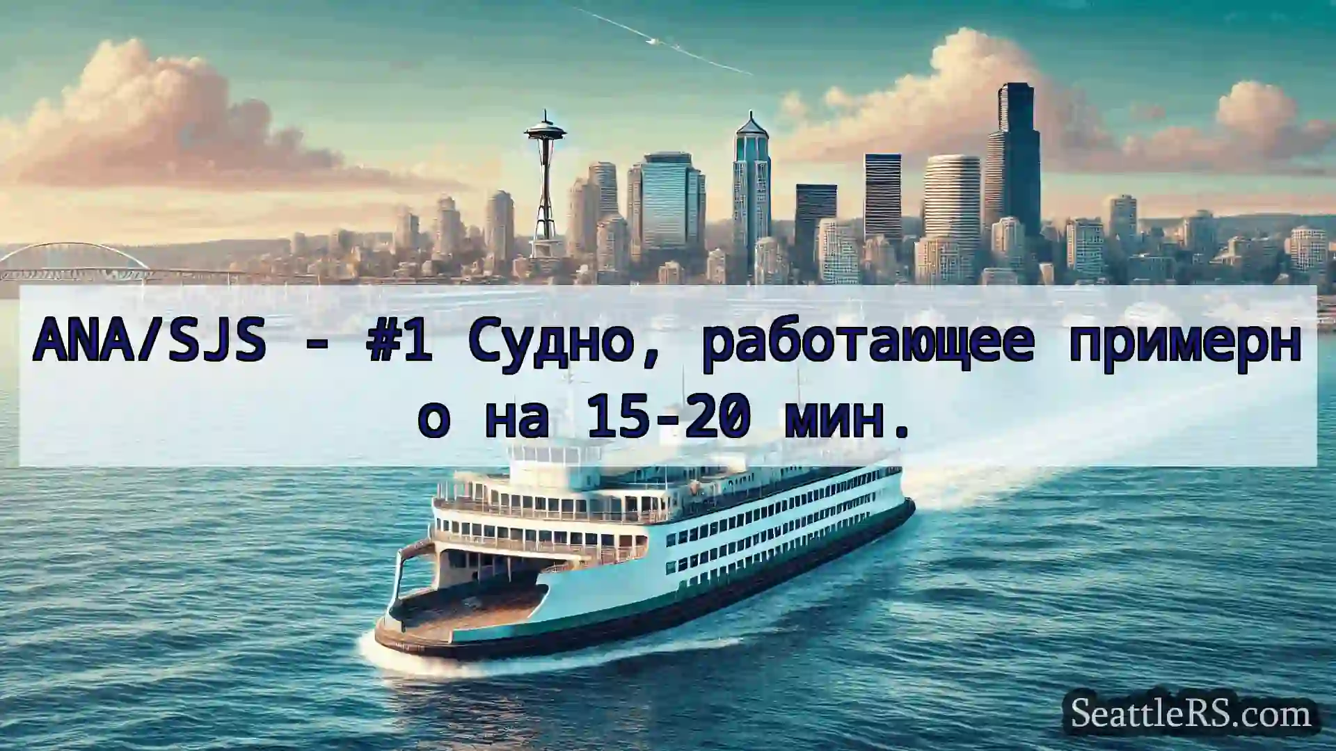 Сиэтл паромные новости ANA/SJS - #1 Судно, работающее