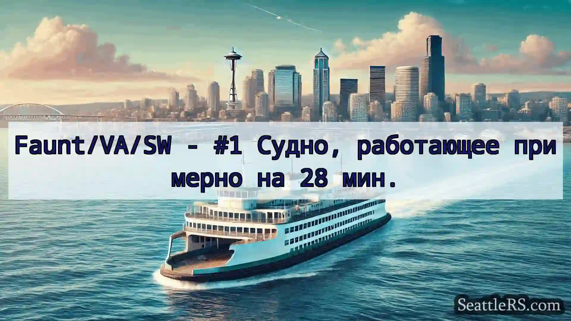 Сиэтл паромные новости Faunt/VA/SW - #1 Судно, работающее