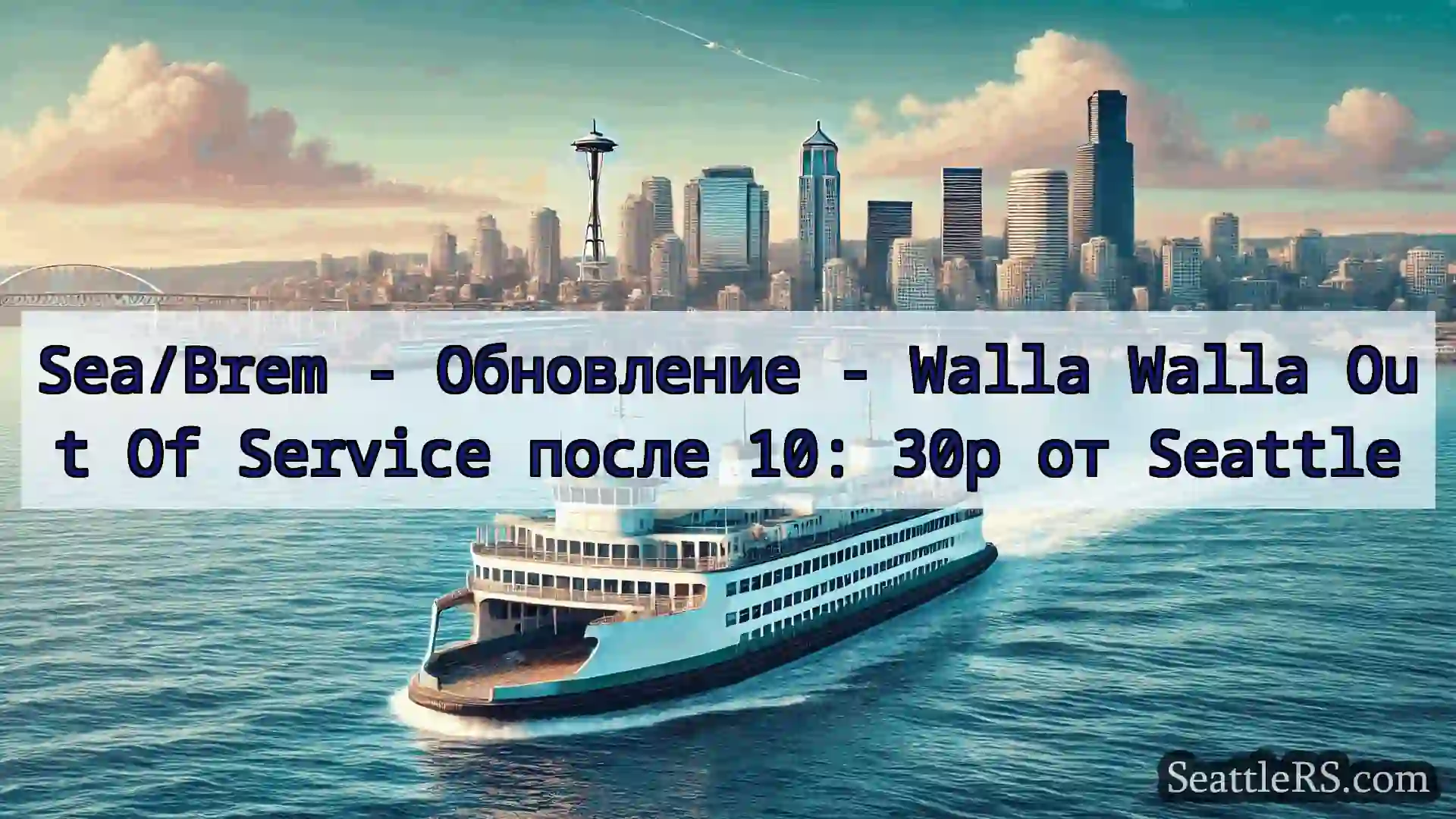 Сиэтл паромные новости Sea/Brem - Обновление - Walla