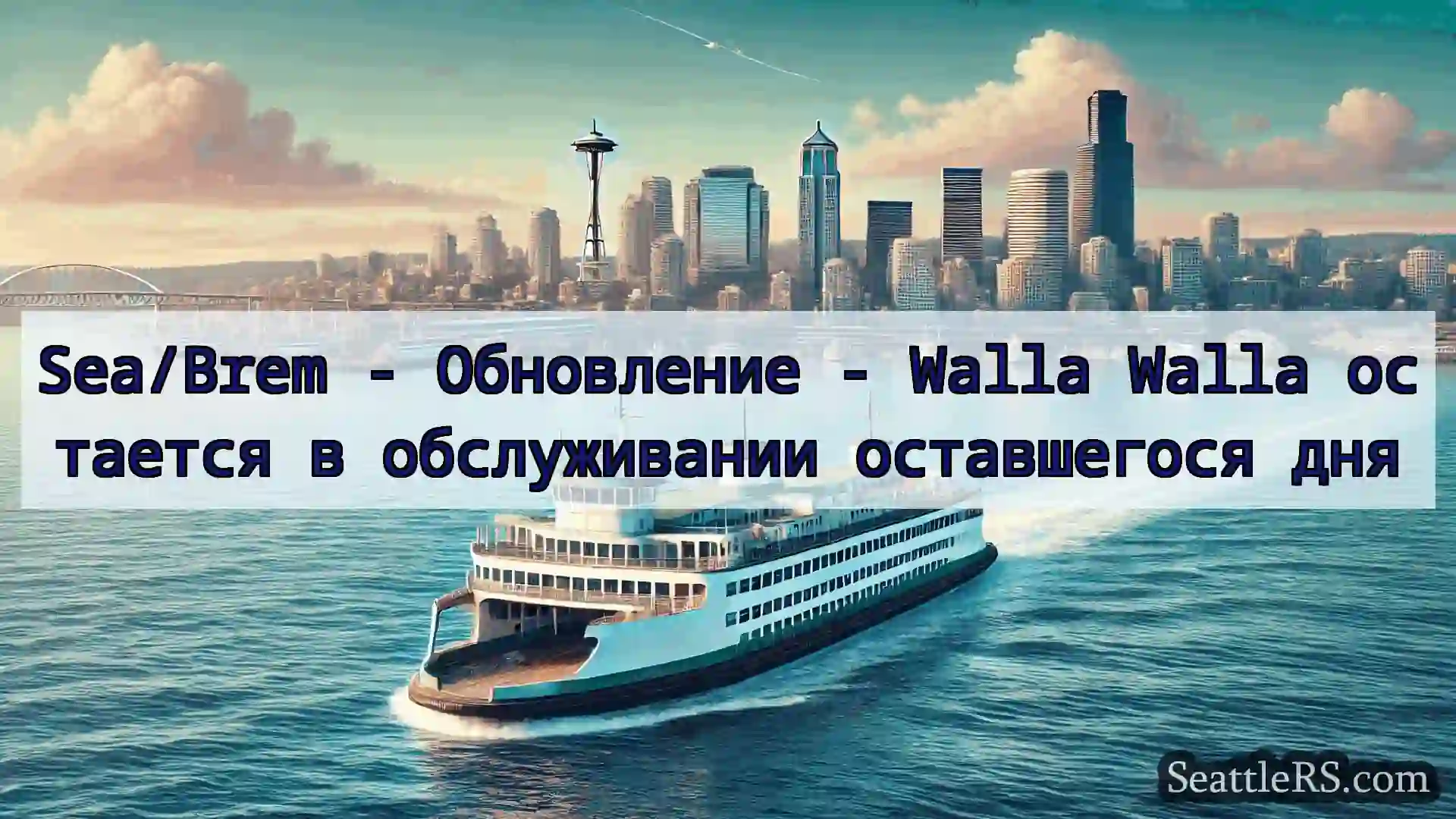 Сиэтл паромные новости Sea/Brem - Обновление - Walla
