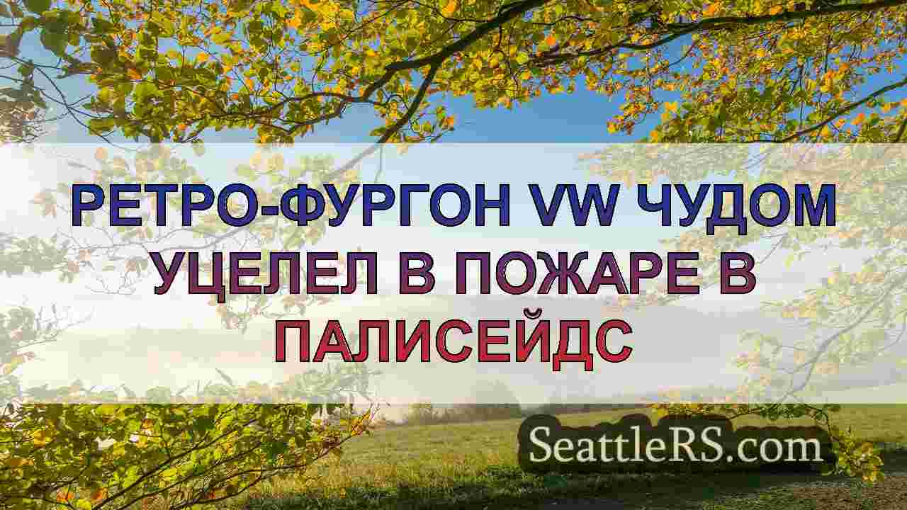 Микроавтобус VW каким-то образом выжил