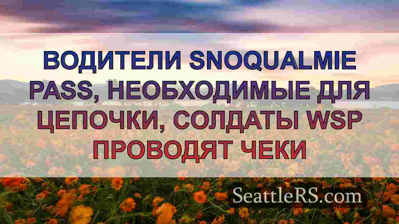 Водители Snoqualmie Pass, необходимые
