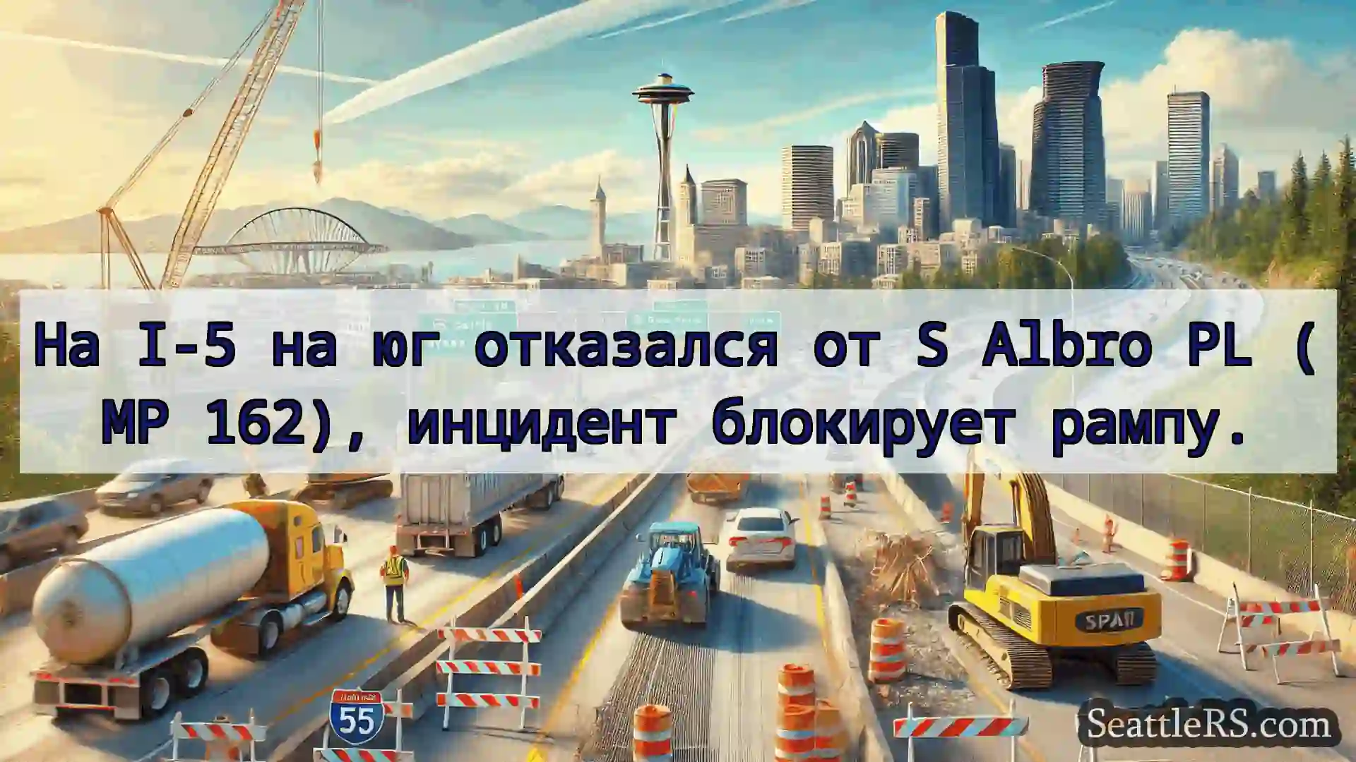 Транспортные новости Сиэтла На I-5 на юг отказался от S Albro