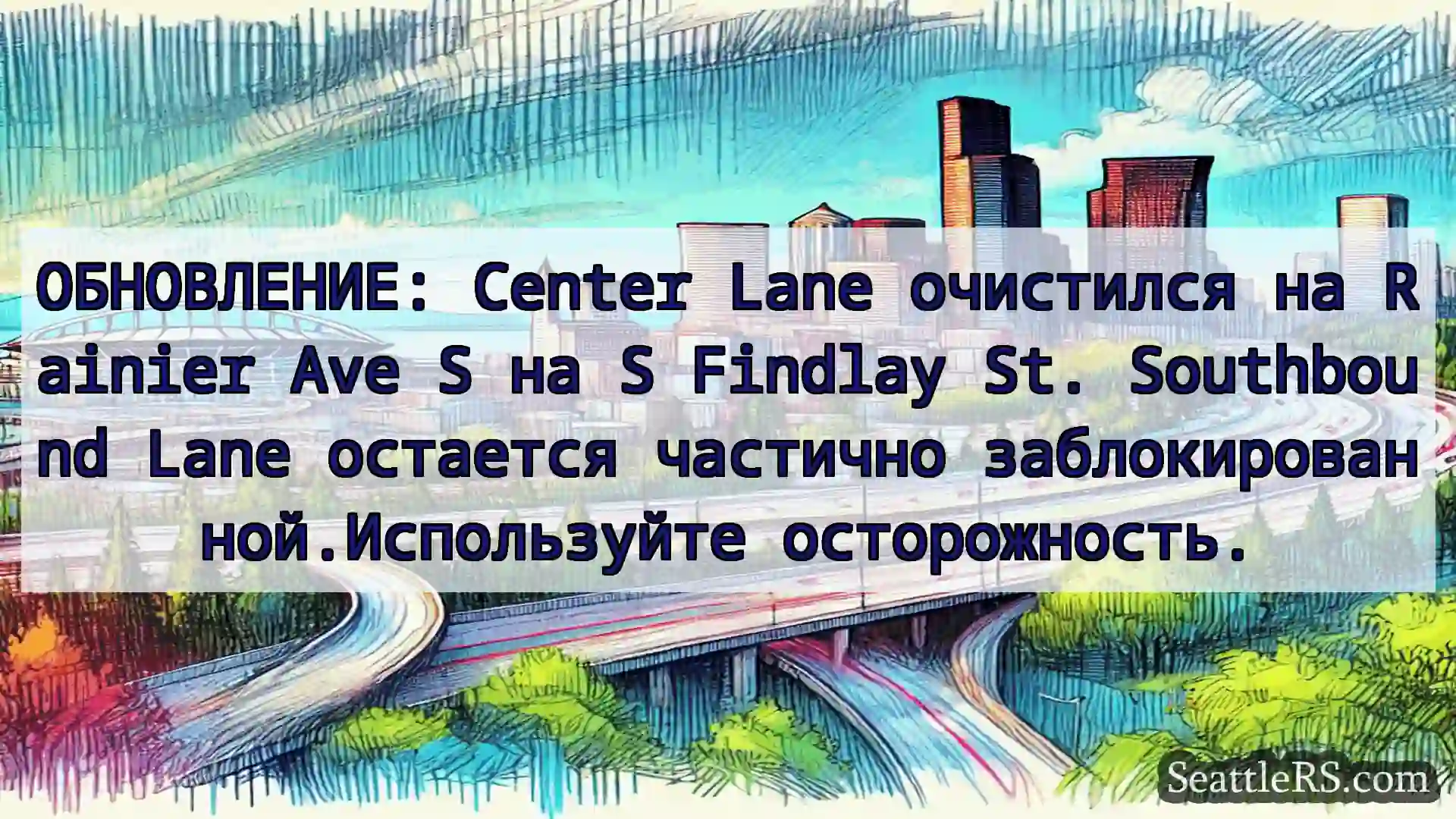 Транспортные новости Сиэтла ОБНОВЛЕНИЕ: Center Lane очистился