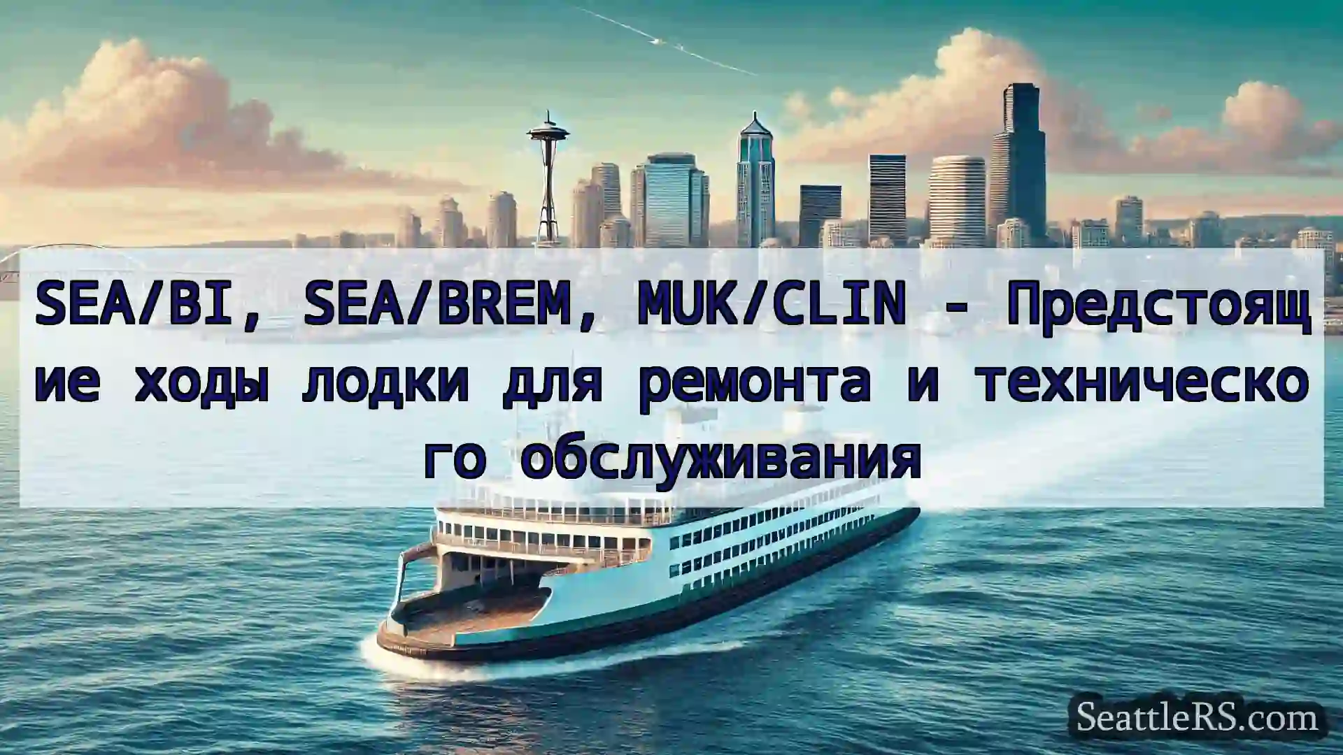 Сиэтл паромные новости SEA/BI, SEA/BREM, MUK/CLIN -