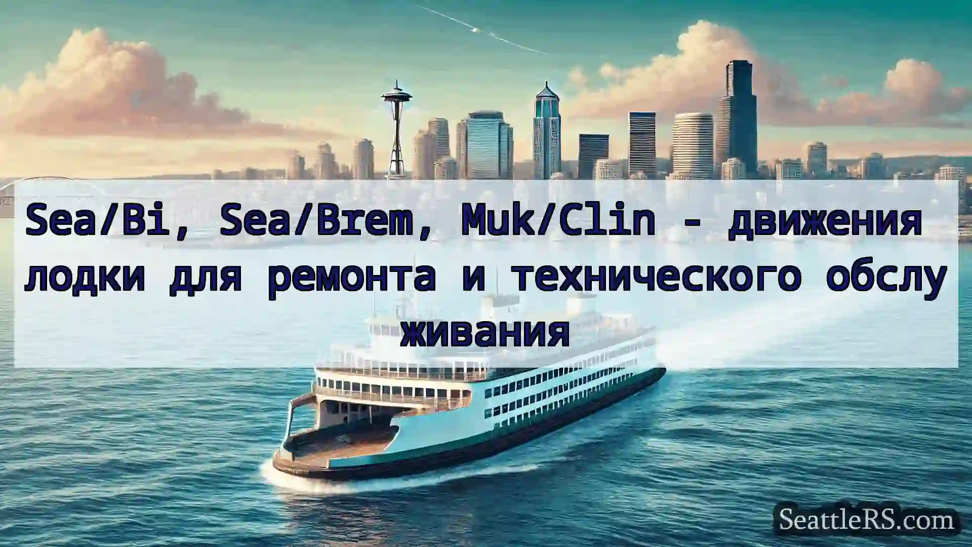 Сиэтл паромные новости Sea/Bi, Sea/Brem, Muk/Clin -
