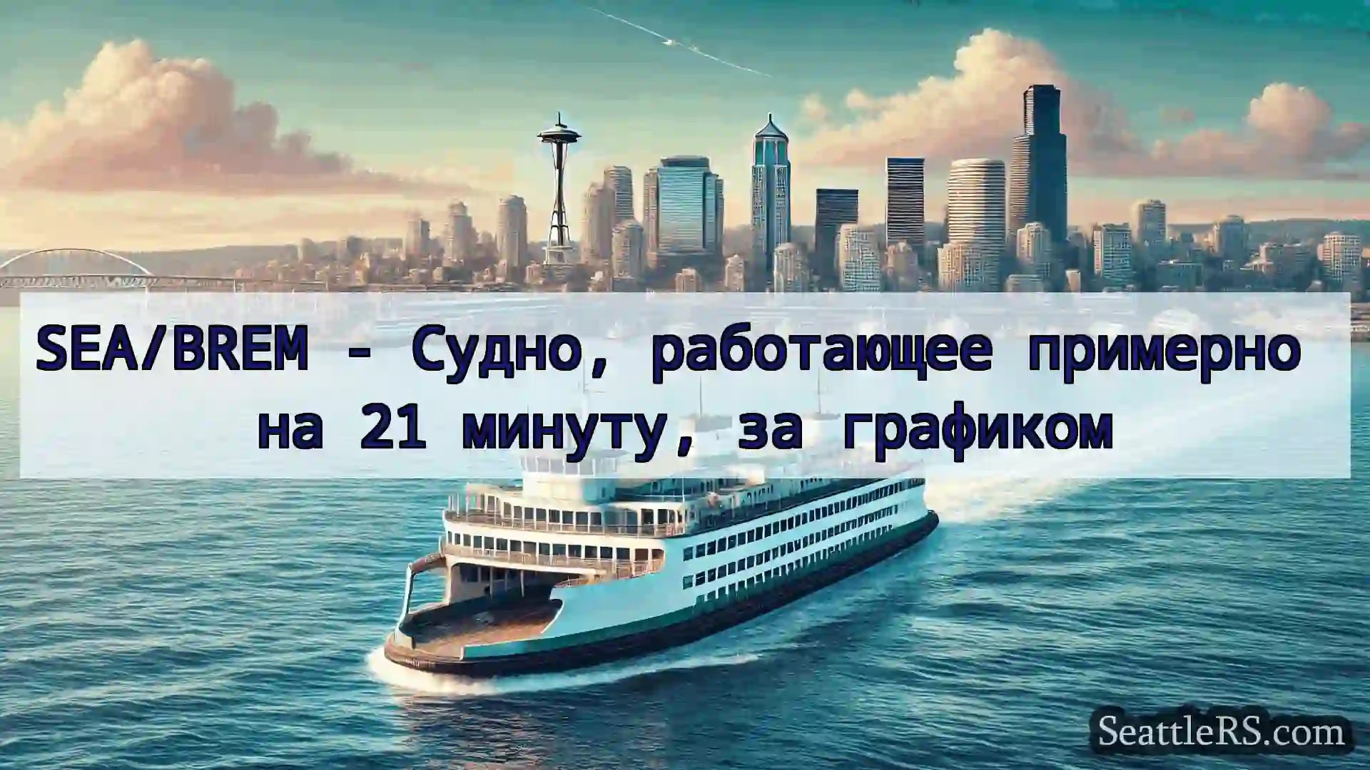 Сиэтл паромные новости SEA/BREM - Судно, работающее